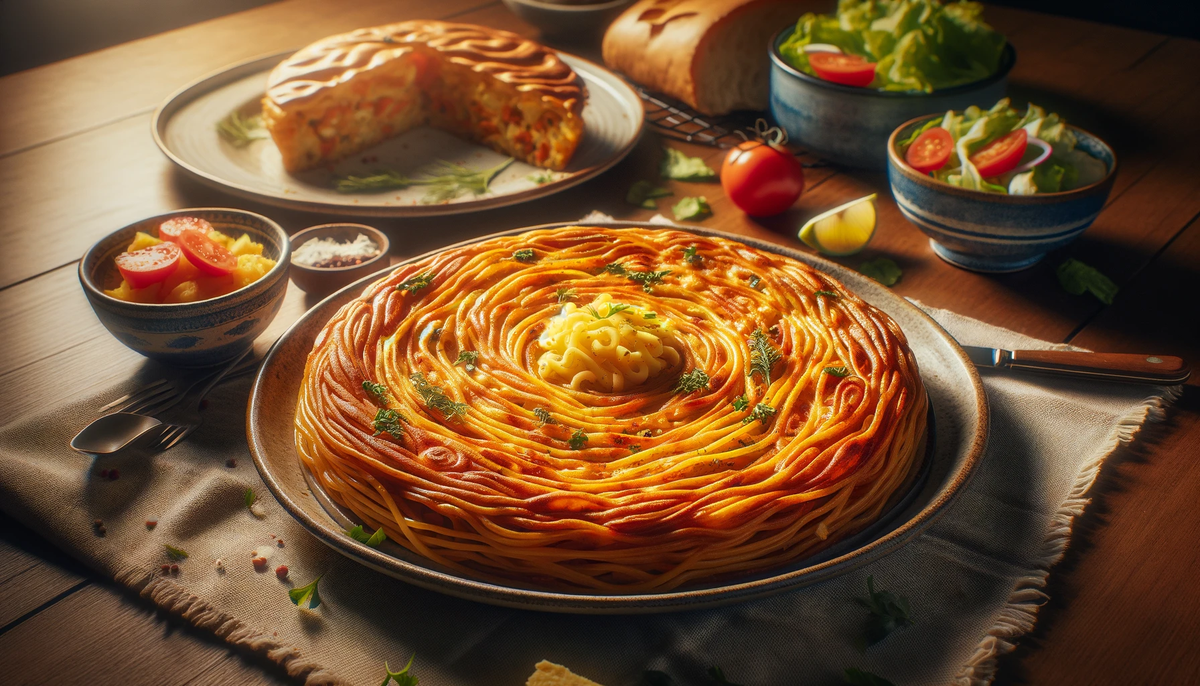 Cómo hacer tortilla con fideos reciclados: la receta perfecta para el día después