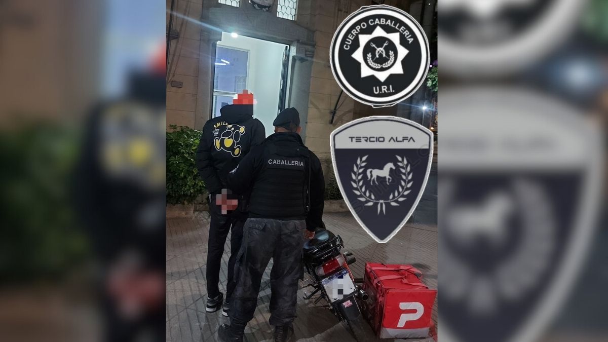 Detuvieron a un repartidor de Pedidos Ya