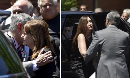 La ministra de Seguridad, Patricia Bullrich y la vicepresidenta, Victoria Villarruel, presentes en el velatorio de Umma. La ministra de Seguridad, Patricia Bullrich y la vicepresidenta, Victoria Villarruel, presentes en el velatorio de Umma.