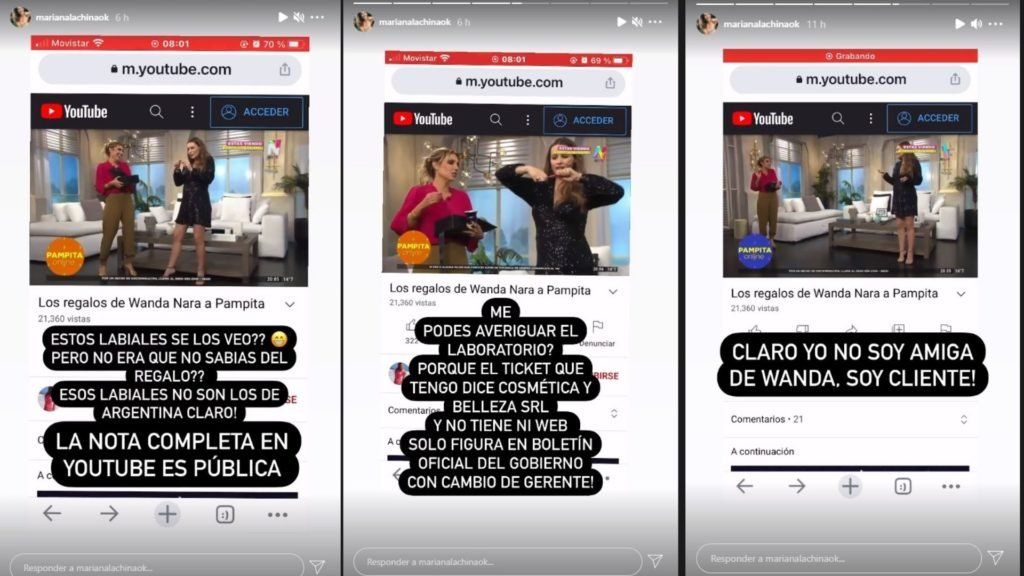 La mujer que denunció la línea de Wanda Nara le respondió a Pampita.