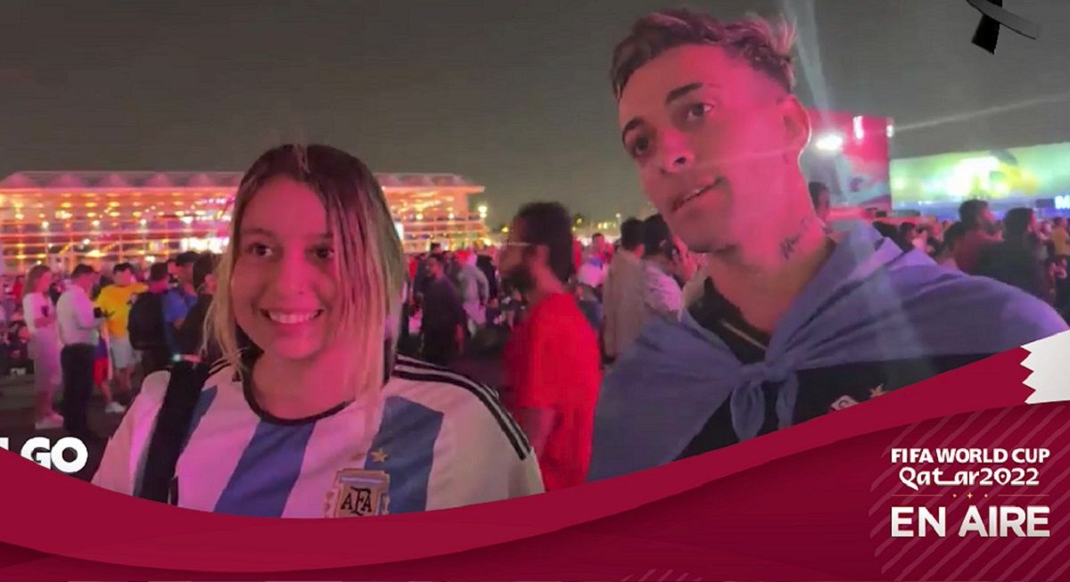 Estos santafesinos viajaron para ser parte del partido Argentina vs. Arabia Saudita.