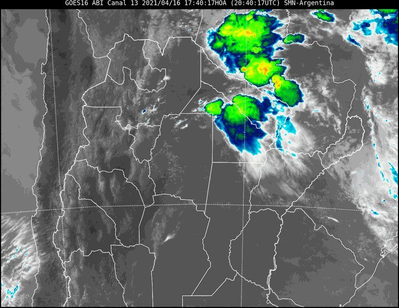 En la imagen satelital se observa poca nubosidad en toda la provincia. En el norte han mejorado las condiciones mientras que en nuestra zona y el sur continúan estables.