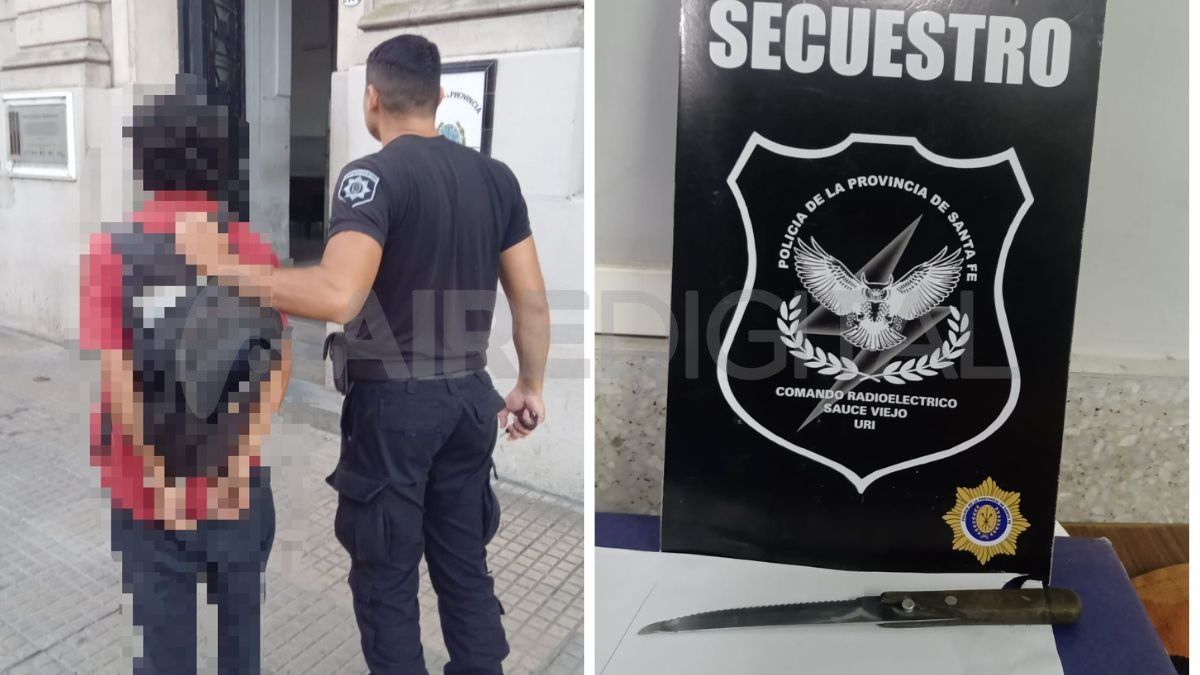 El detenido tenía entre sus pertenencias un cuchillo tramontina. El detenido tenía entre sus pertenencias un cuchillo tramontina.