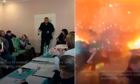 Incidente en Ucrania: diputado detonó granadas y dejó al menos 26 heridos Incidente en Ucrania: diputado detonó granadas y dejó al menos 26 heridos