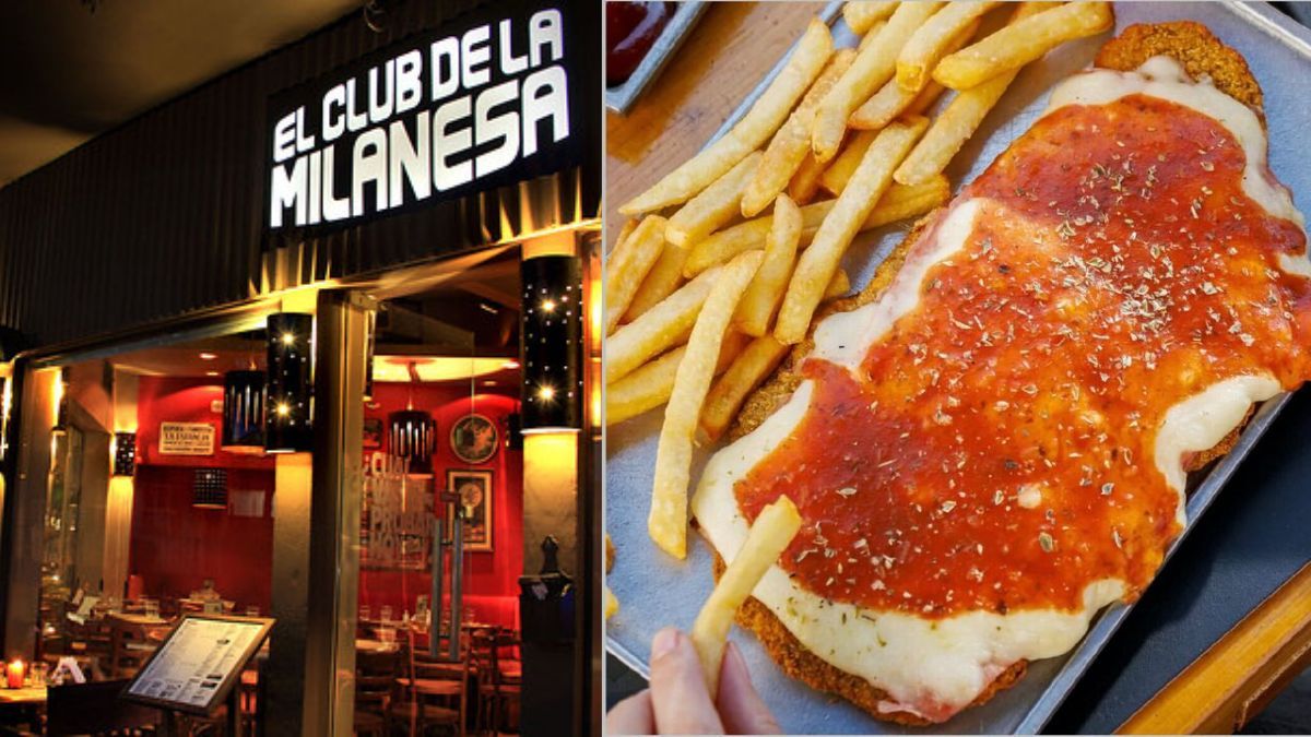 El valor actualizado de la milanesa napolitana en El Club de la Milanesa. 