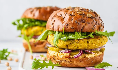Fácil y rico: hamburguesas de garbanzo Fácil y rico: hamburguesas de garbanzo