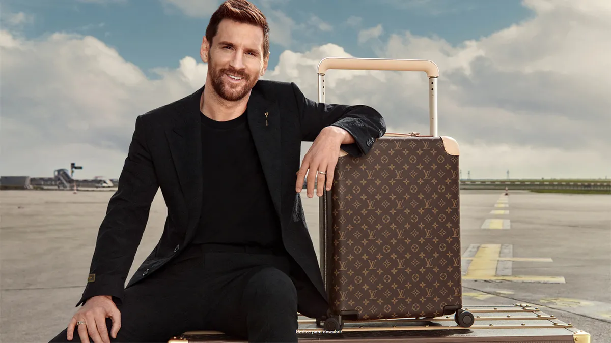 Lionel Messi como modelo de Louis Vuitton