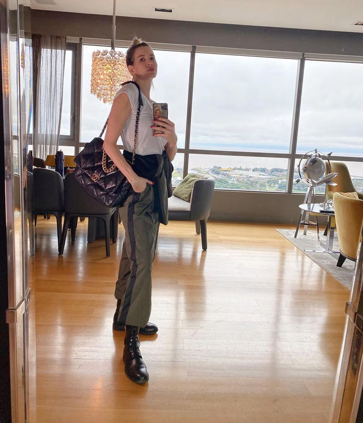 El departamento de Guillermina Valdés tiene una de las vistas más exclusivas de todo el edificio.