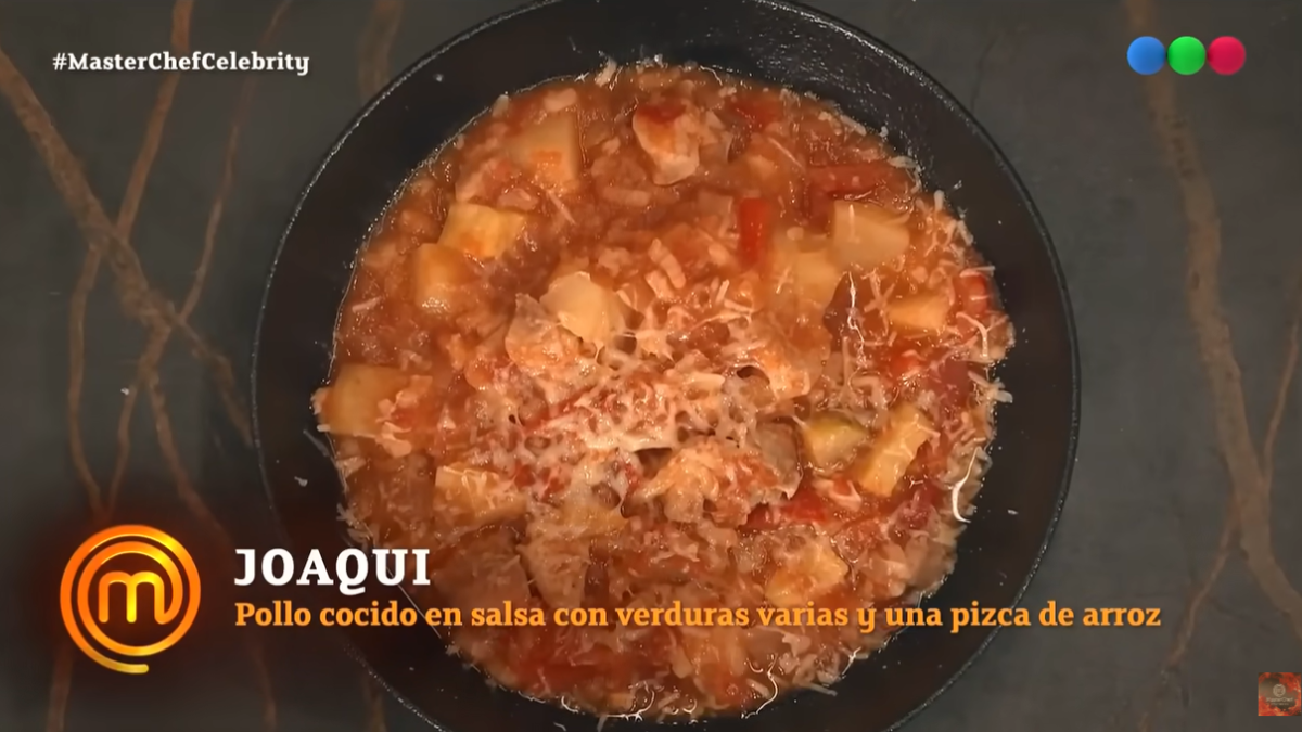 La Joaqui se quebró al presentar su plato ante el jurado de Masterchef Celebrity. La Joaqui se quebró al presentar su plato ante el jurado de Masterchef Celebrity.