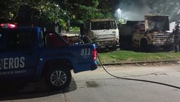 altText(Susto y preocupación en Villa Hipódromo: incendiaron un camión e intervinieron los bomberos)}