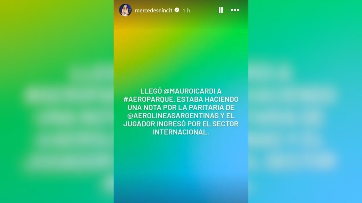 Mercedes Ninci vía Instagram. Mercedes Ninci vía Instagram.