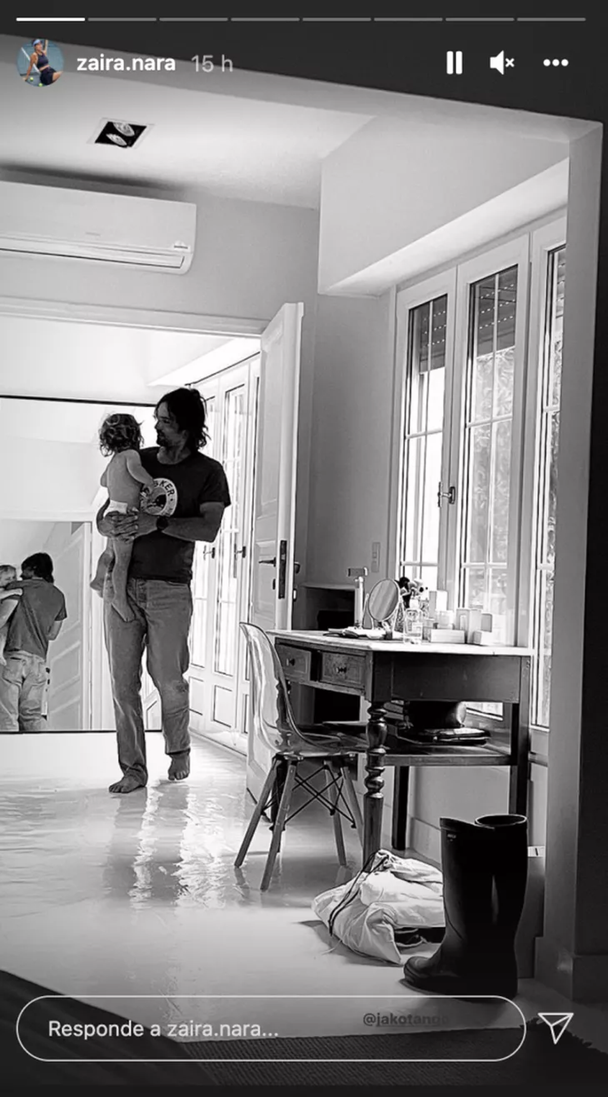 La foto que Zaira Nara subi&oacute; de Jakob Von Plessen.