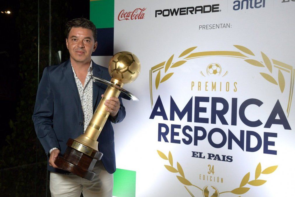 Marcelo Gallardo fue electo como el mejor entrenador sudamericano por segundo año