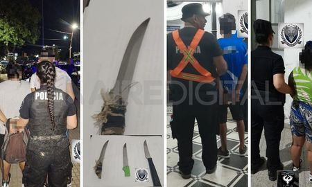 Cinco detenidos, entre hombres y mujeres, con armas blancas en Santa Fe Cinco detenidos, entre hombres y mujeres, con armas blancas en Santa Fe
