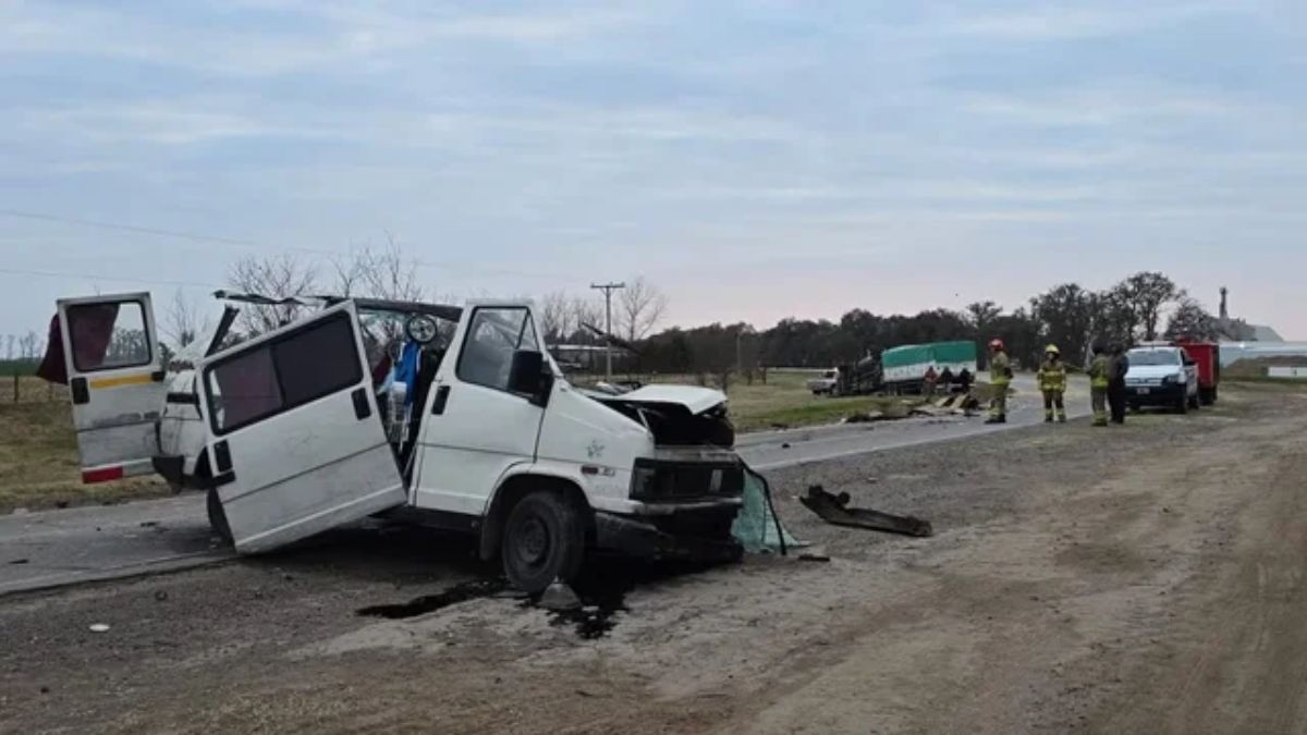 Así quedaron los vehículos tras el accidente.
