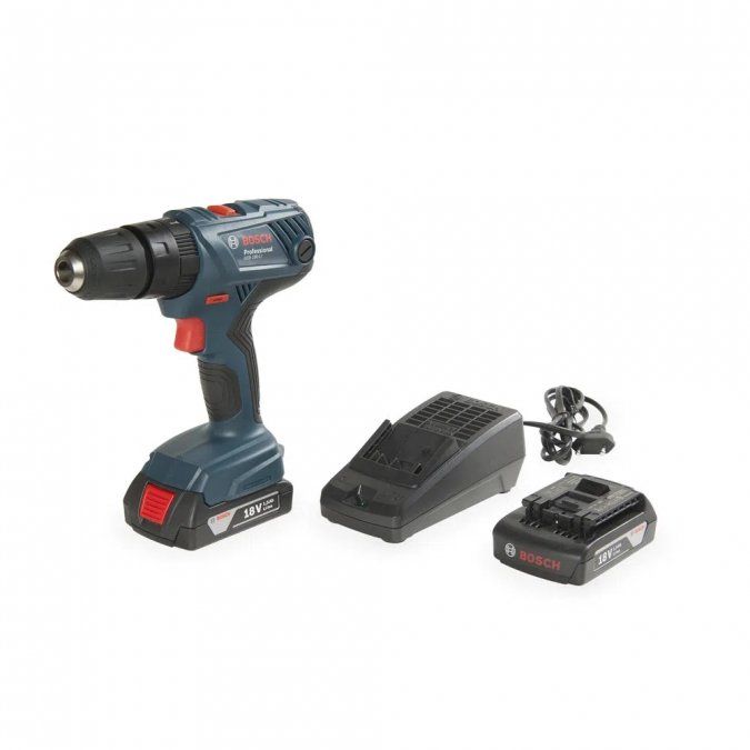 Taladro percutor inalámbrico.