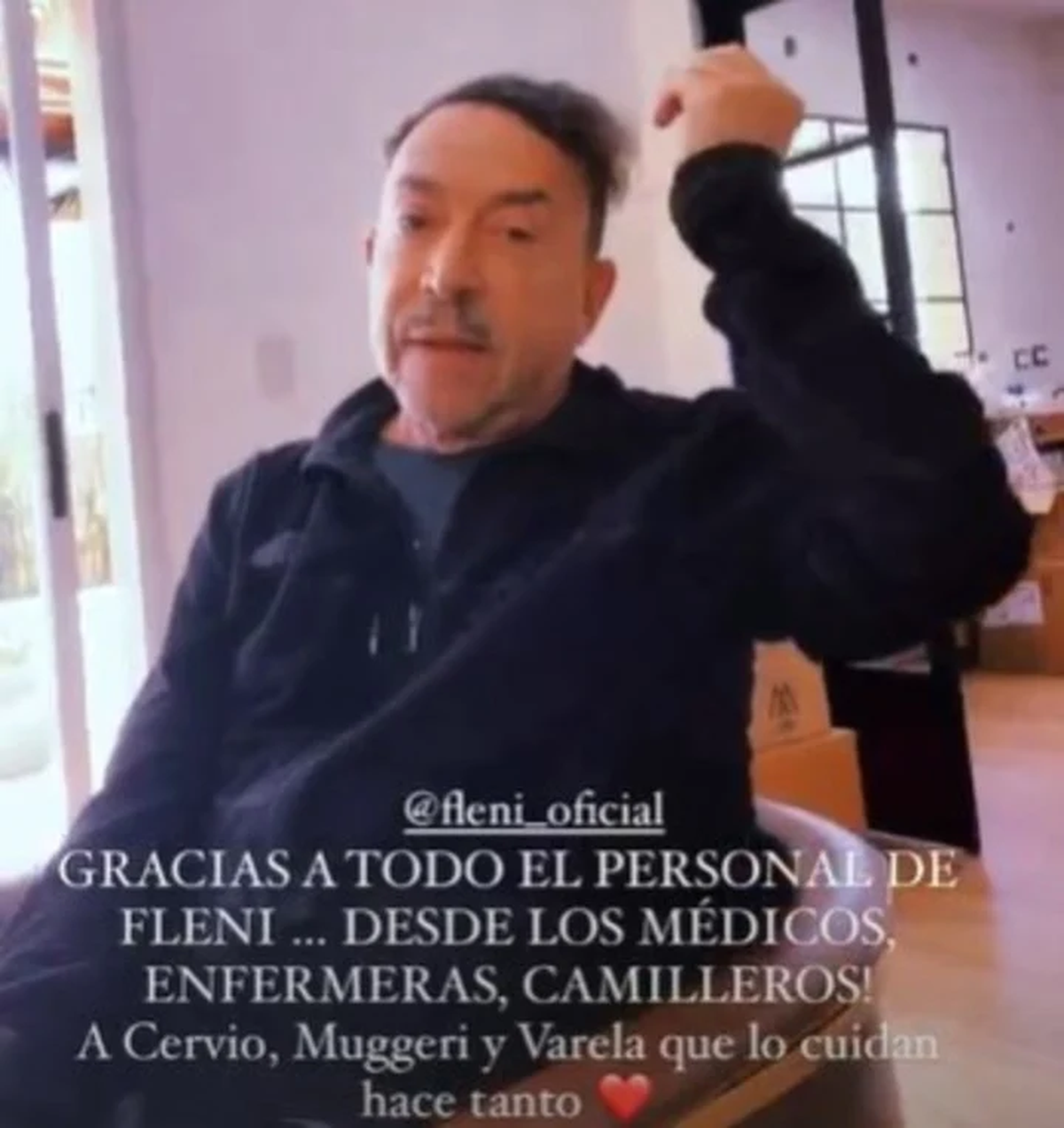 Aníbal Pachano mostró cómo se recupera luego de que le extirparan un tumor en su cabeza. Instagram