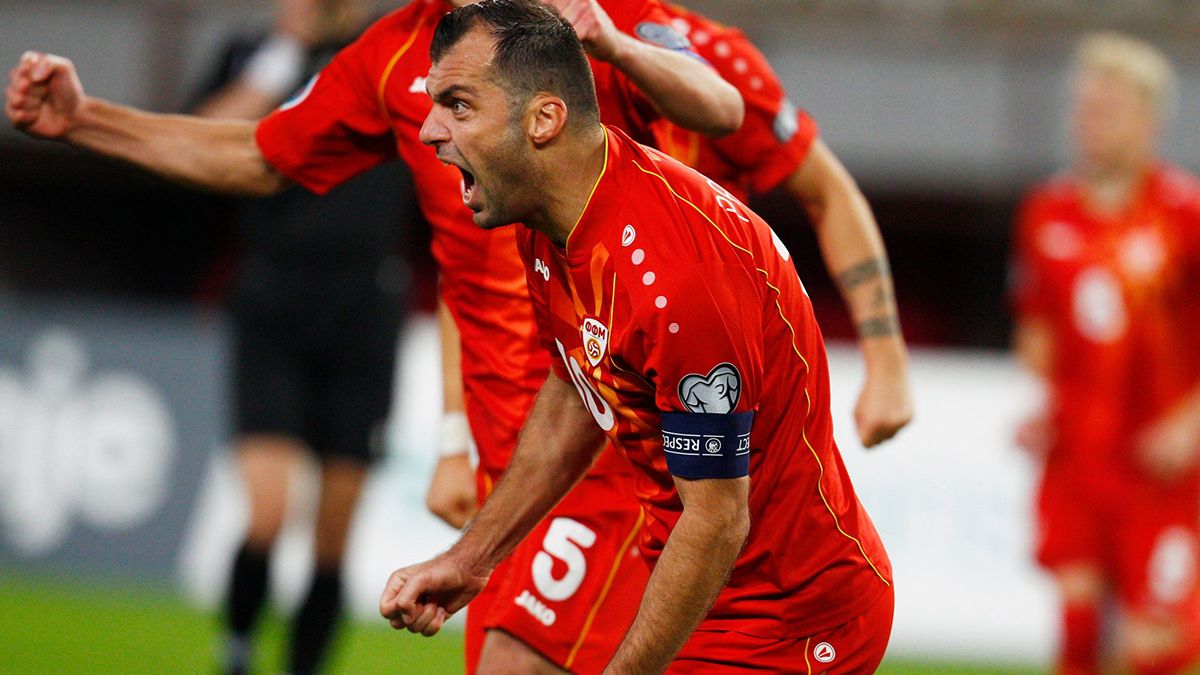Goran Pandev marcó el gol que llevó a Macedonia a disputar su primera Eurocopa de su historia.