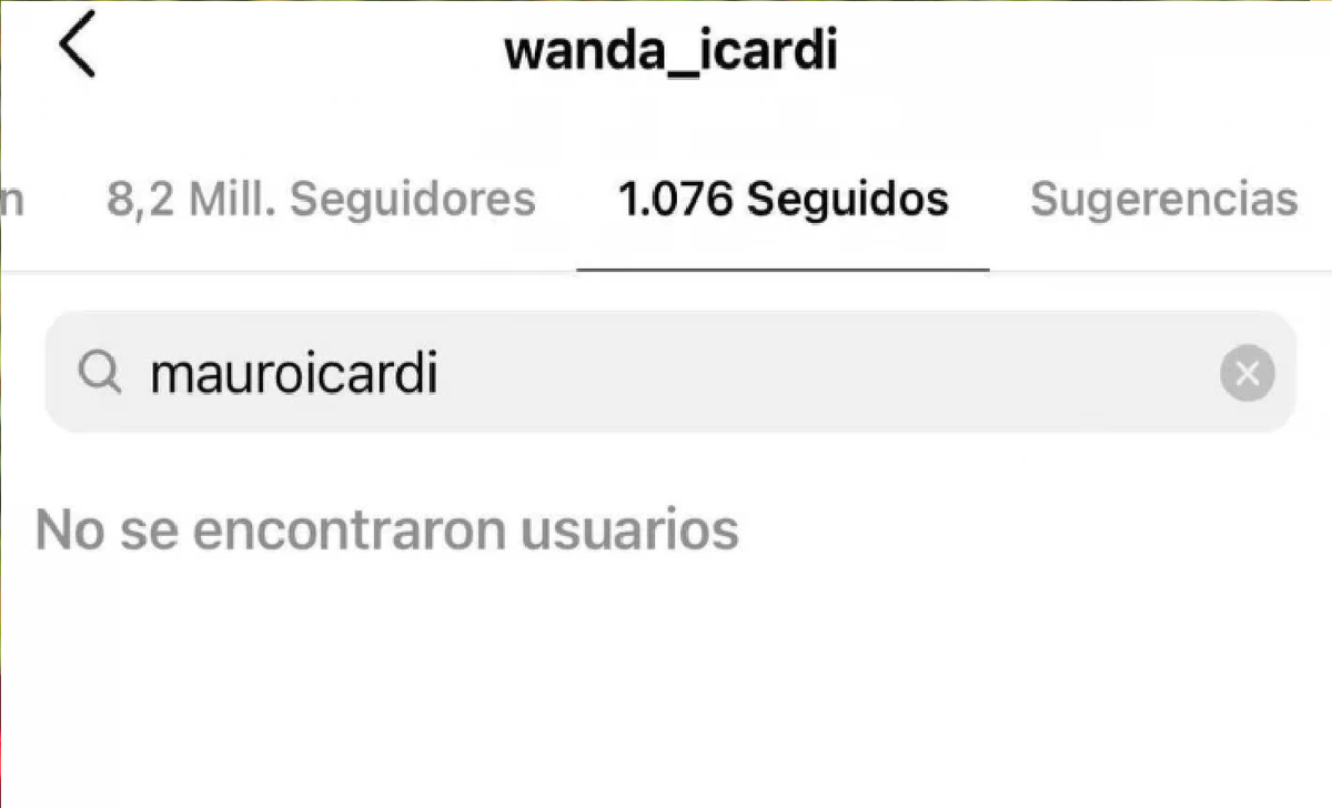 Pero de pronto, la esposa de Mauro dejó de seguir a la ex de Benjamín Vicuña, a quien hasta hace apenas unas horas le likeaba todas las fotos. Y, casualmente, el jugador también dejó de seguir a Suárez, con quien parecía tener una excelente relación. La China, en tanto, continúa siguiendo a Wanda pero no a Icardi. Todo muy extraño.