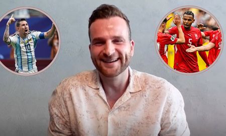 Ramón, el suizo fanático de Argentina que palpitó el partido. Ramón, el suizo fanático de Argentina que palpitó el partido.