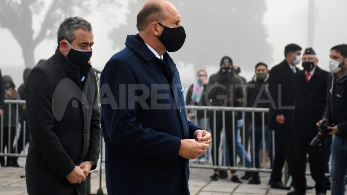El mandatario provincial estuvo acompañado por el intendente de Rosario, Pablo Javkin.