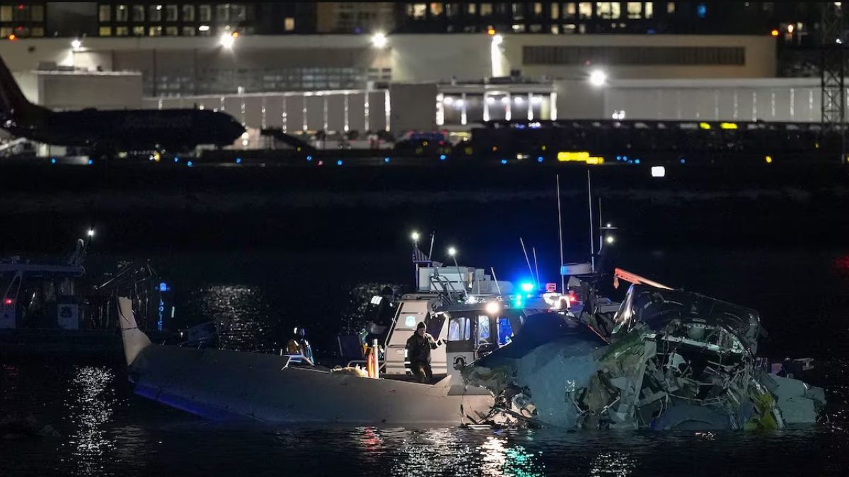 Los restos del avión siniestrado