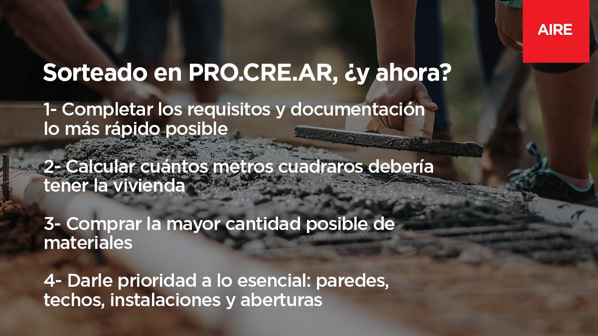 Consejos PRO.CRE.AR. Por Arquitecta Cecilia Scotta.