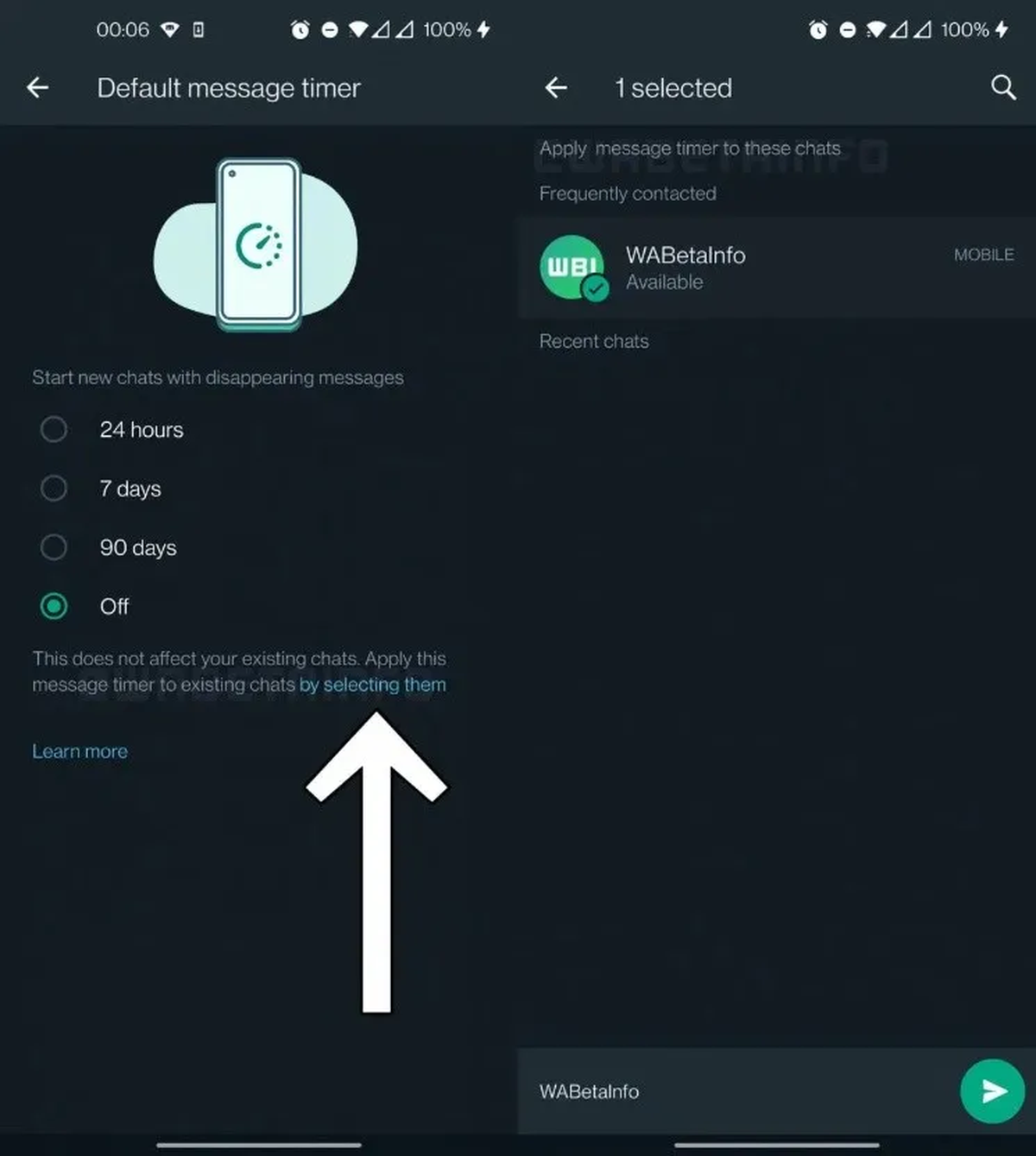 Los mensajes temporales se podrán programar con mayor precisión. 