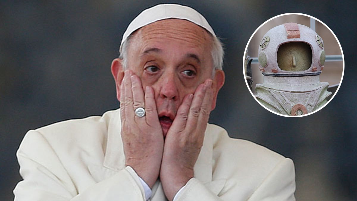 El Vaticano armó un pesebre posmoderno y las imágenes impactaron a los fieles.