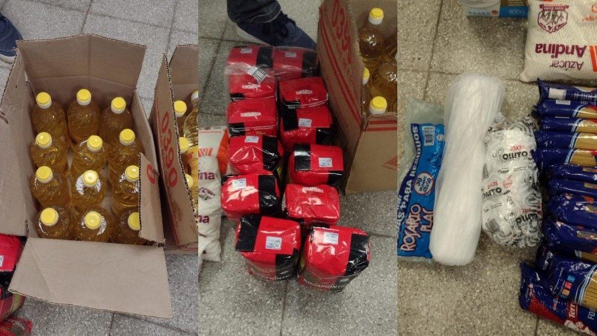 Los agentes penitenciarios fueron detenidos por llevarse alimentos de un penal.