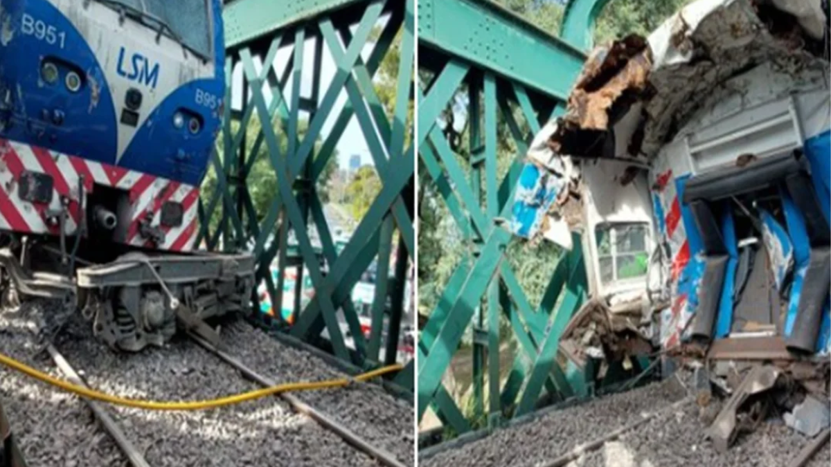 Choque de trenes en Palermo. Trabajan en la remoción de los vagones. Choque de trenes en Palermo. Trabajan en la remoción de los vagones.
