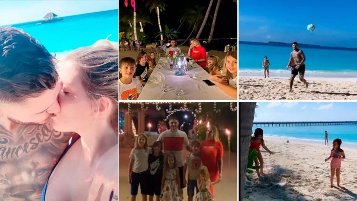 Las lujosas vacaciones de Wanda Nara y Mauro Icardi en Maldivas