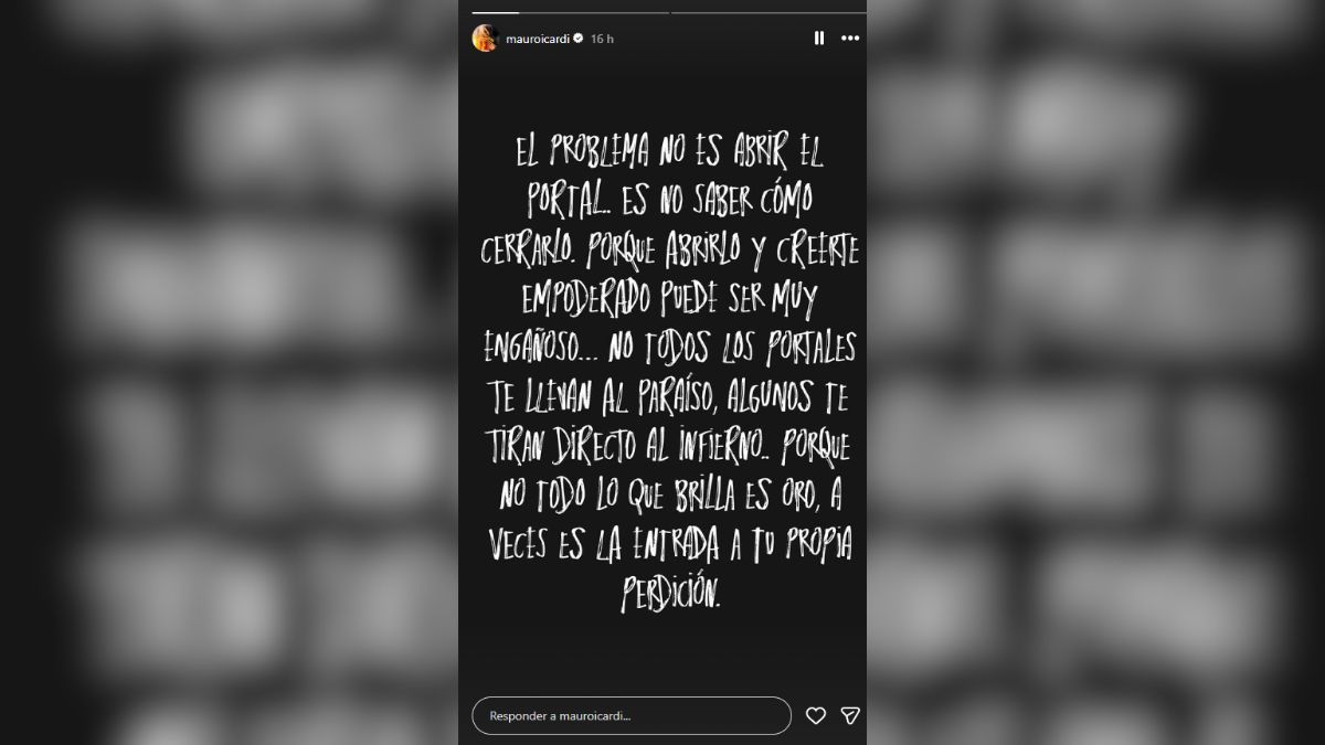 Mauro Icardi no se quedó callado y posteó una misteriosa frase. Mauro Icardi no se quedó callado y posteó una misteriosa frase.