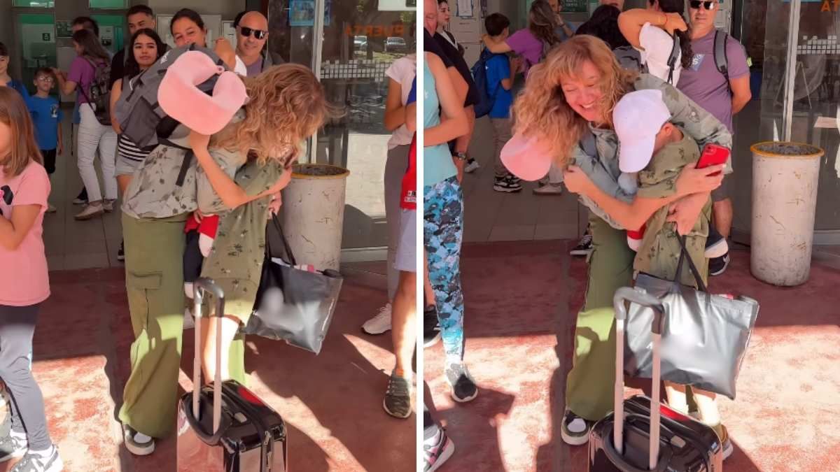 El emocionante momento que compartieron Eli y Justo.