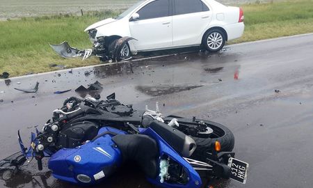 choque fatal en ruta 11, en florencia: un motociclista fallecido choque fatal en ruta 11, en florencia: un motociclista fallecido