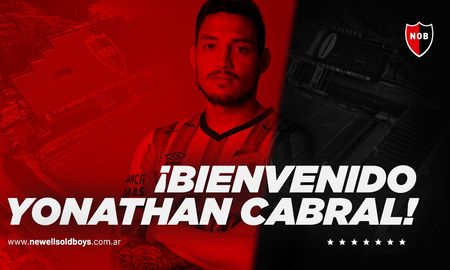 Newells anunció a Yonathan Cabral como nuevo jugador del club. Newells anunció a Yonathan Cabral como nuevo jugador del club.