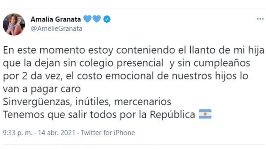 Amalia Granata fue lapidaria con Alberto Fernández y el ministro de Educación, Nicolás Trotta