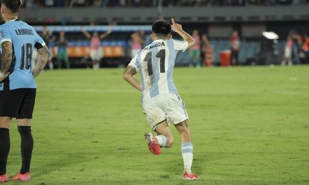 Con un golazo de Thiago Almada, Argentina gritó fuerte de Uruguay. Con un golazo de Thiago Almada, Argentina gritó fuerte de Uruguay.