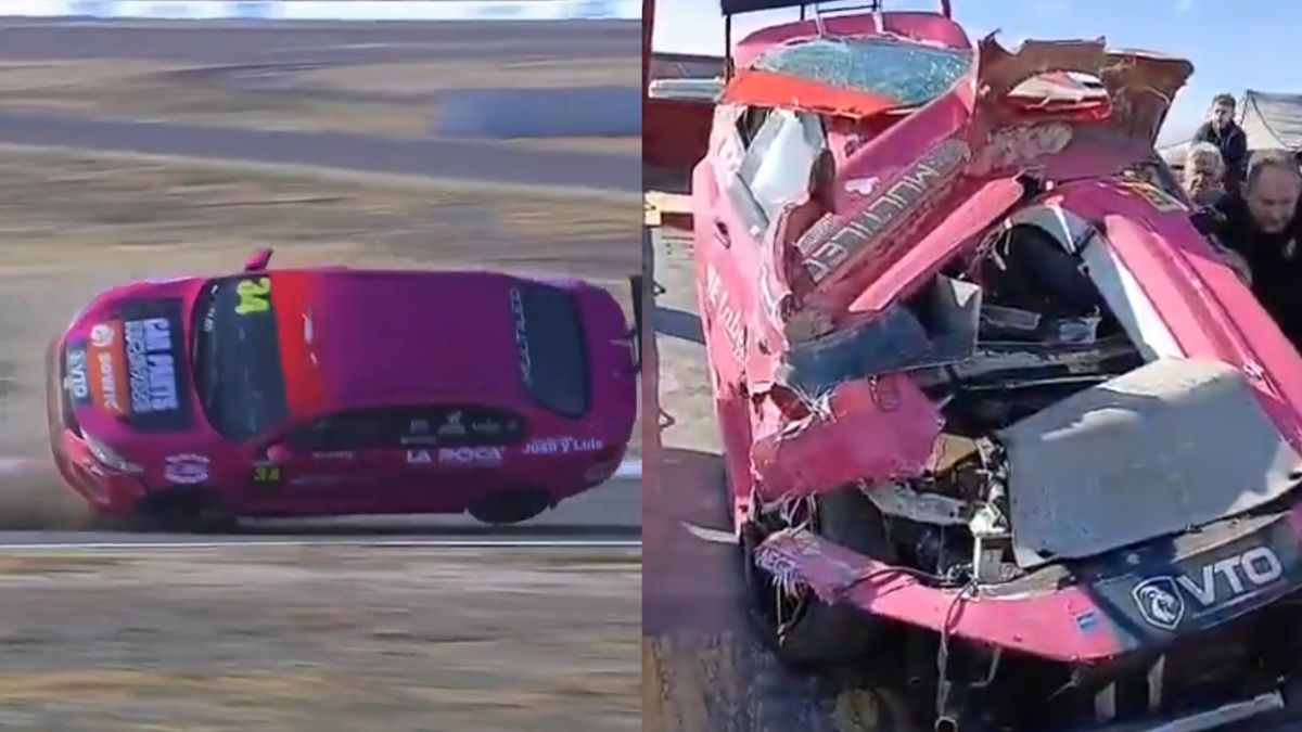 Se quedó sin frenos en plena competencia y terminó con un vuelco espeluznante. Sucedió en la categoría Fiat Competizione.