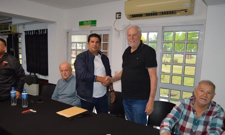 José Vignatti junto con Saralegui. José Vignatti junto con Saralegui.