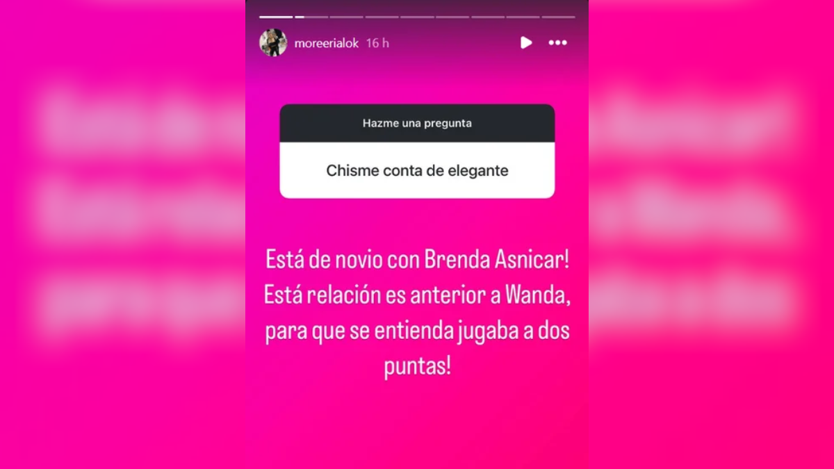 Según la mediática, el cantante de cumbia le era infiel a Wanda Nara con la ex Patito Feo. Según la mediática, el cantante de cumbia le era infiel a Wanda Nara con la ex Patito Feo.