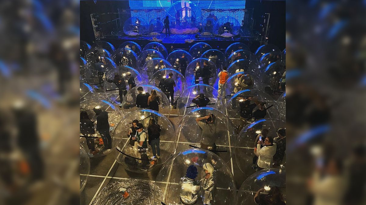 Un momento del concierto de Flaming Lips en Oklahoma City