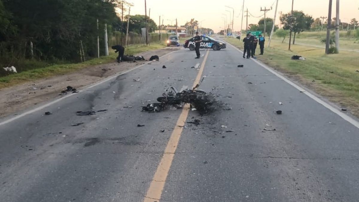 El accidente se produjo sobre la Ruta Nacional 11 a la altura del Aeropuerto de Sauce Viejo.