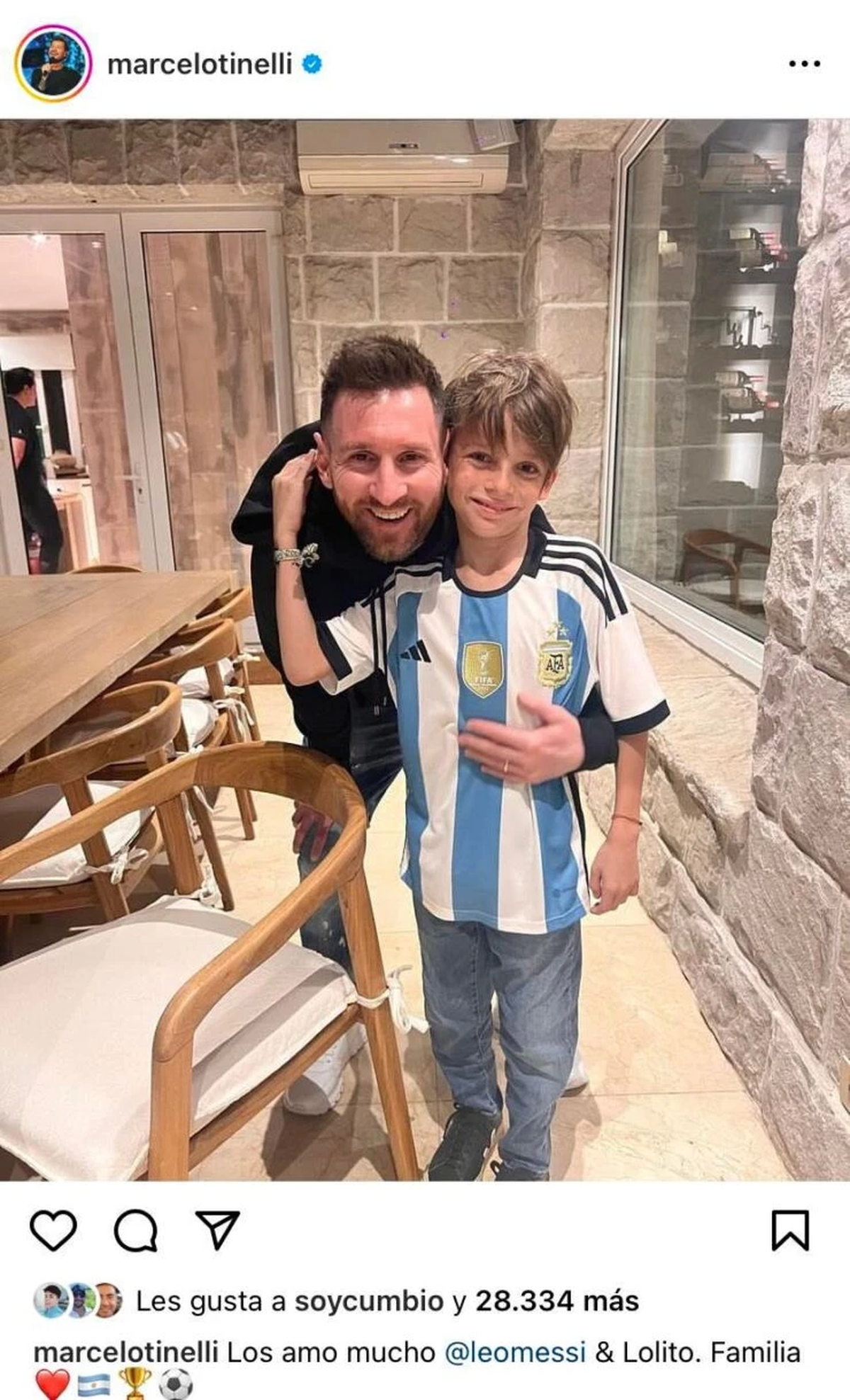 Las fotos de la fiesta que Marcelo Tinelli le hizo a Lionel Messi.