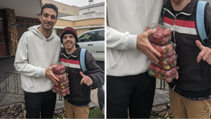 Lionel Scaloni sorprendió con su respuesta al santafesino que le regaló las frutillas de Coronda