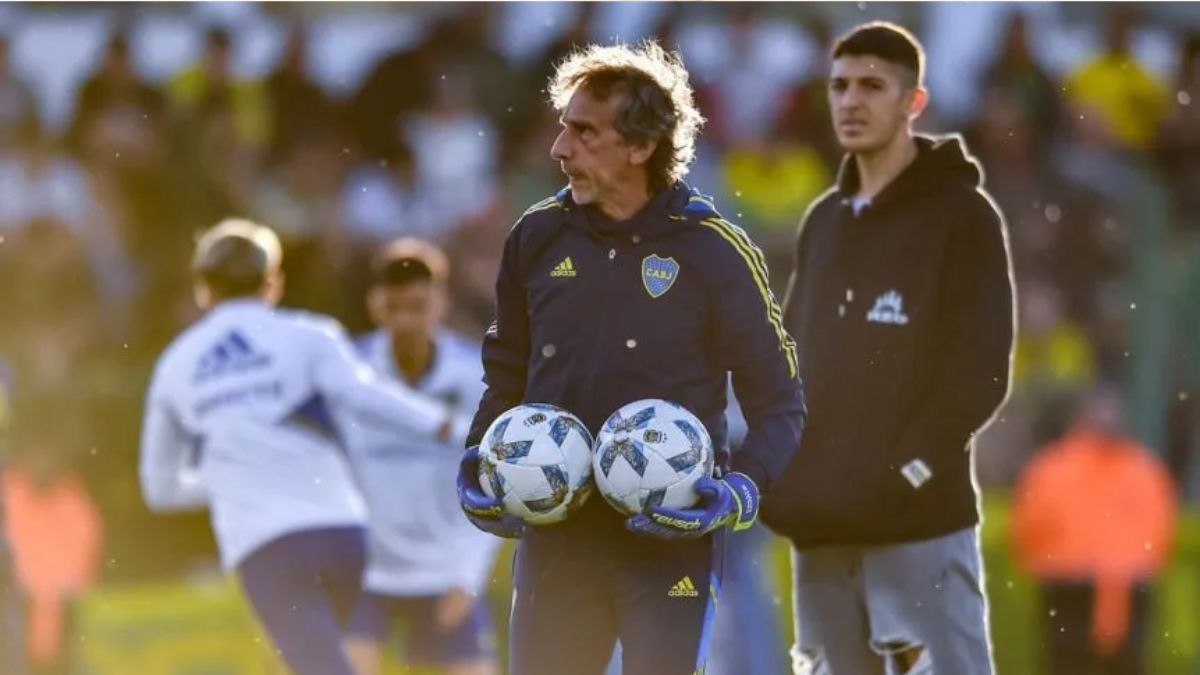 Fernando Gayoso, en sus épocas de entrenador de arqueros de Boca. Fernando Gayoso, en sus épocas de entrenador de arqueros de Boca.
