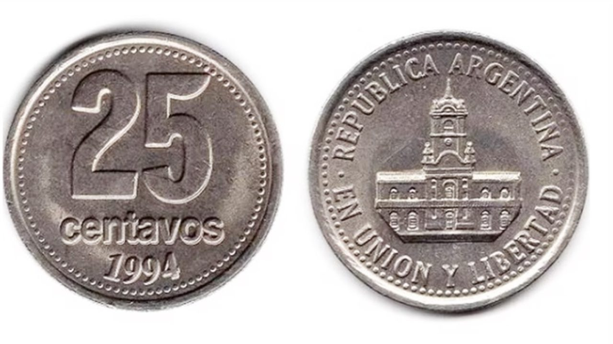 Piden hasta $15.000 por monedas argentinas de 25 centavos: cómo identificarlas y cuál es su verdadero valor