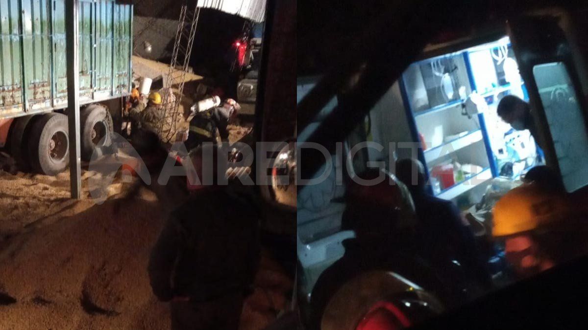 El accidente ocurrió en un depósito de la Cooperativa de Romang, cuando los empleados estaban terminando de cargar el galpón alrededor de las 19 horas.