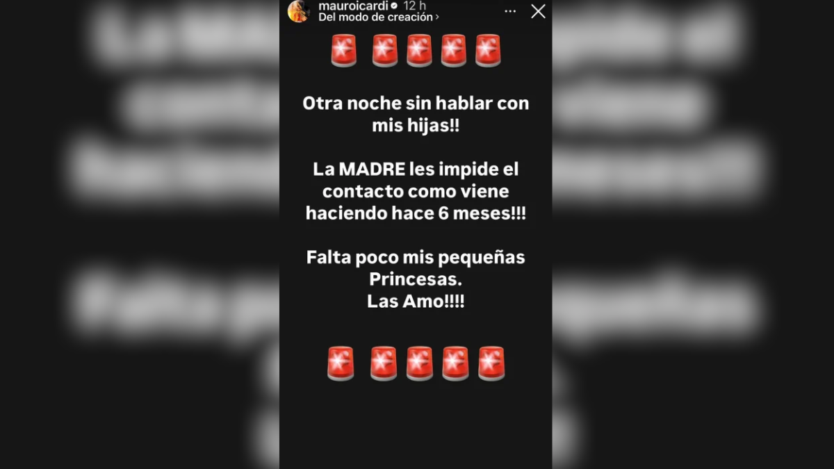 Mauro Icardi volvió a pedir por sus hijas a través de redes sociales. Mauro Icardi volvió a pedir por sus hijas a través de redes sociales.