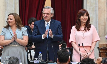 Alberto Fernández, en la apertura de sesiones del Congreso nacional. Alberto Fernández, en la apertura de sesiones del Congreso nacional.
